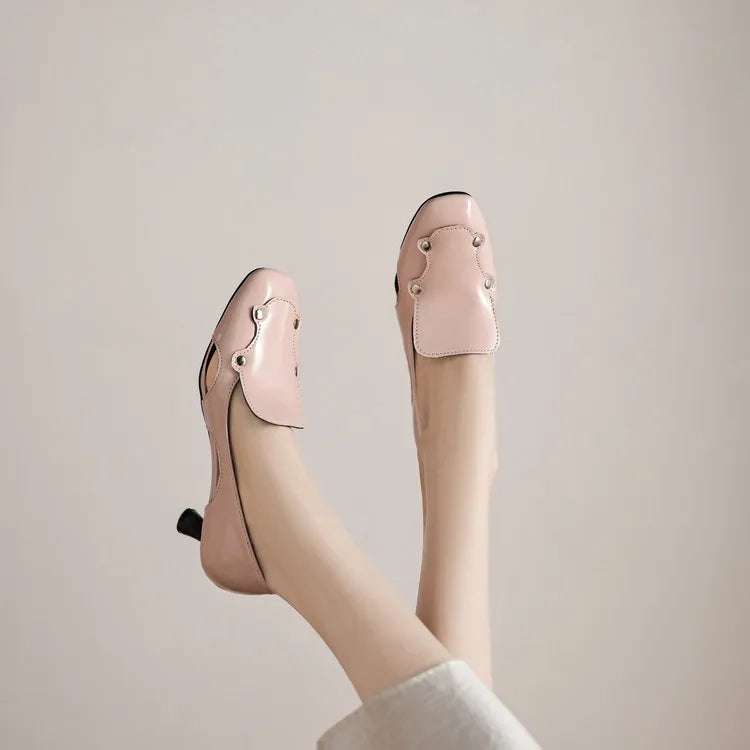 Cyflymder  African Woman Shoe Chunky Sandals Square Toe Mary Jane Slingback 2025 Burgundy Block Spring Closed Lolita Open Retro Latest Scan