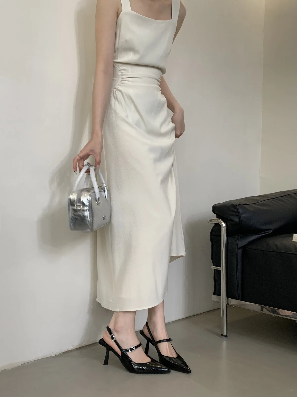 Cyflymder  Sexy Pointed High Heels Women's 2025 New Thin Heels Niche Design Versatile Bag Head Sandals High Heels Women