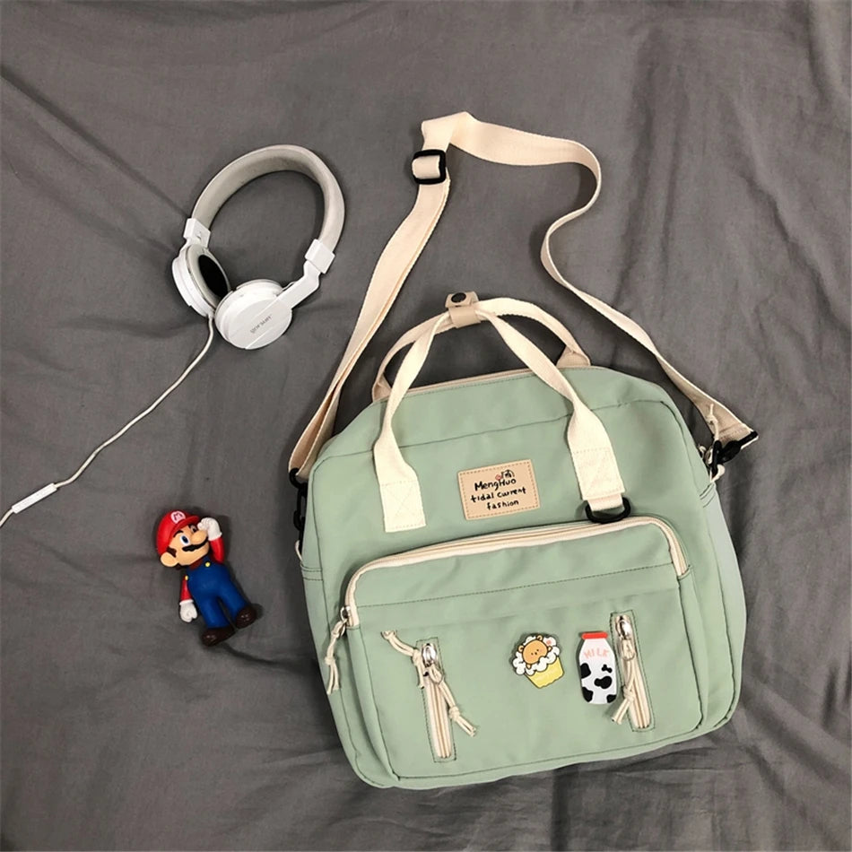 Cyflymder  Kawaii Backpack Women Back Pack Cute Mochila Japanese High School Girls Backpack School Bags for Teenage Girls Multi Pockets Sac
