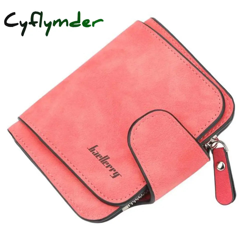 Baellerry Luxury Matte Leather Wallet Women Short Coin Pocket Card Holder Small Ladies Purse Money