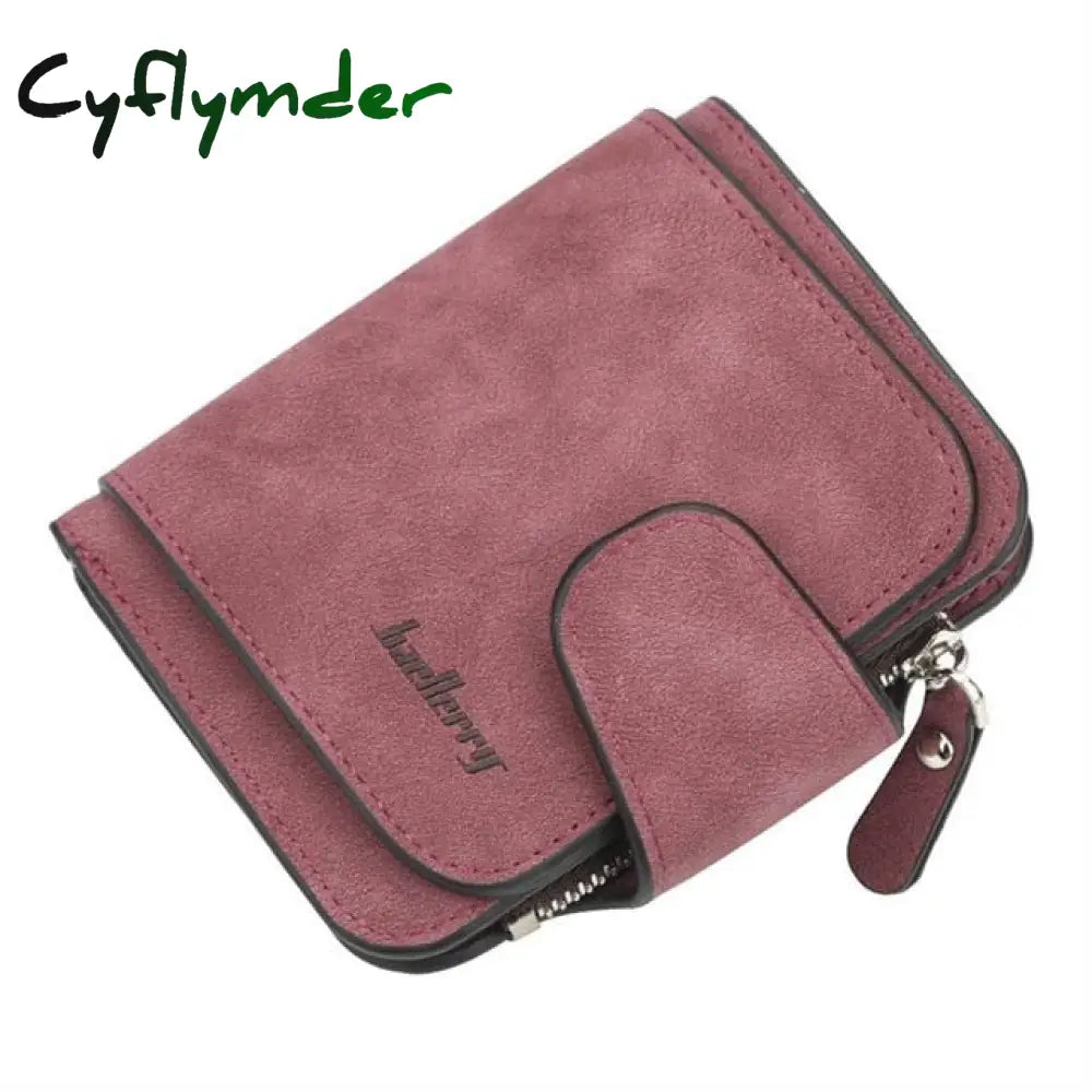 Baellerry Luxury Matte Leather Wallet Women Short Coin Pocket Card Holder Small Ladies Purse Money