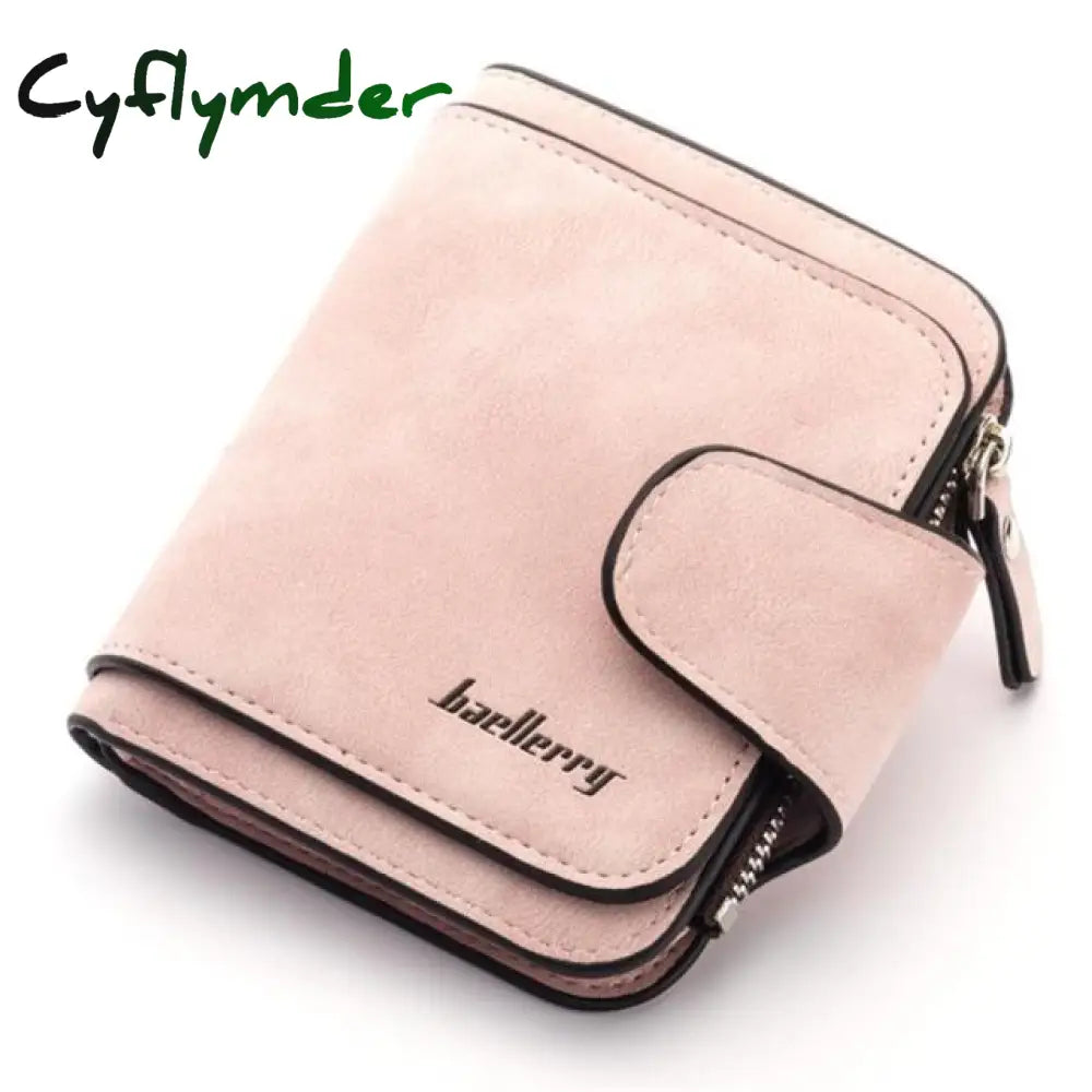 Baellerry Luxury Matte Leather Wallet Women Short Coin Pocket Card Holder Small Ladies Purse Money