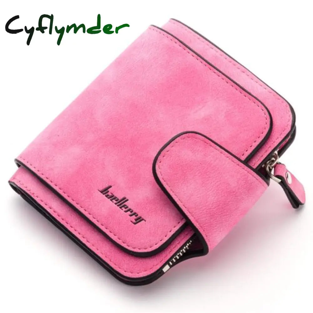 Baellerry Luxury Matte Leather Wallet Women Short Coin Pocket Card Holder Small Ladies Purse Money