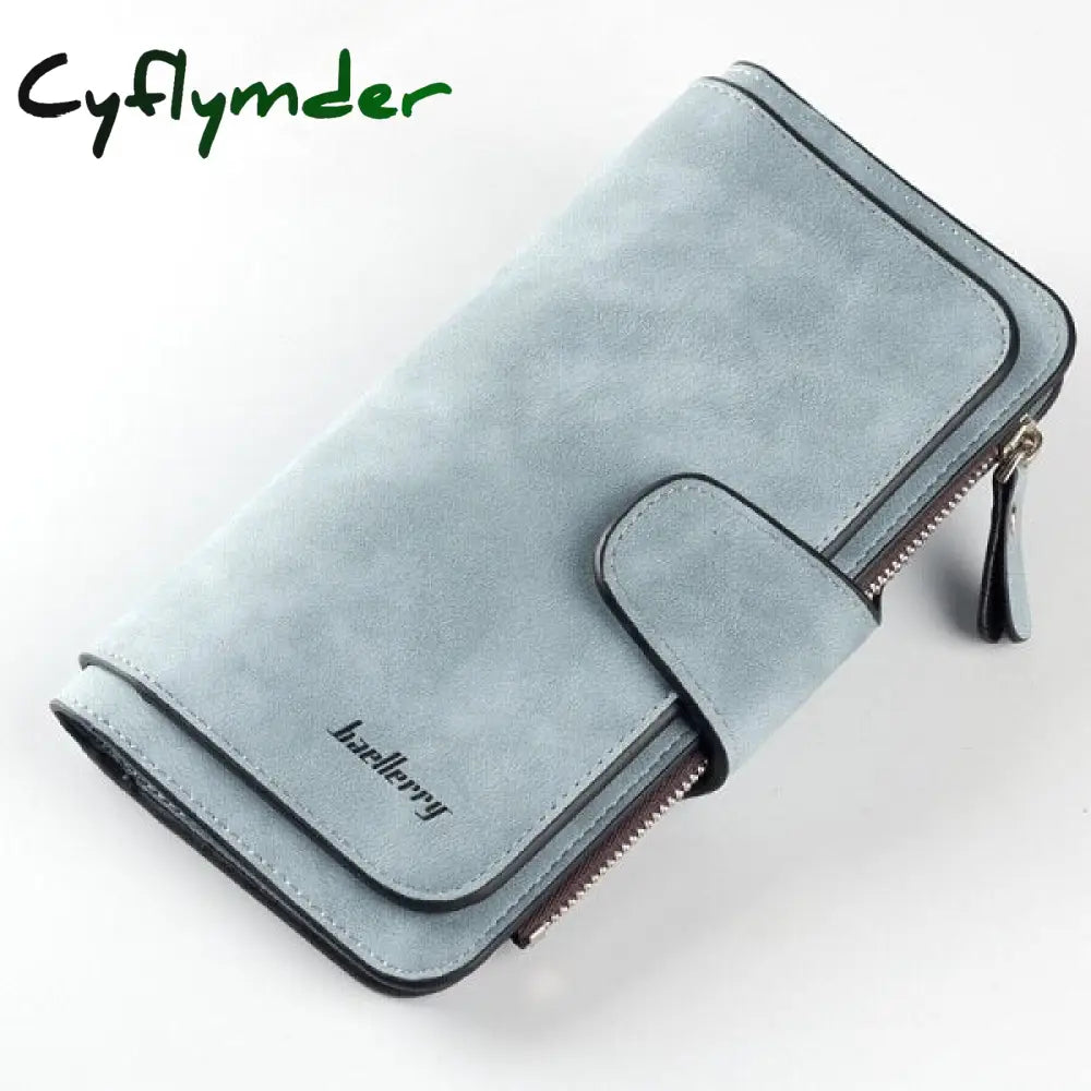 Baellerry Wallet Women Leather Luxury Card Holder Clutch Casual Wallets Zipper Pocket Hasp Ladies