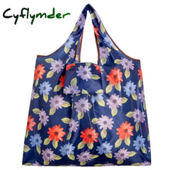 Big Eco-Friendly Folding Shopping Bag Reusable Portable Shoulder Handbag For Travel Grocery Fashion