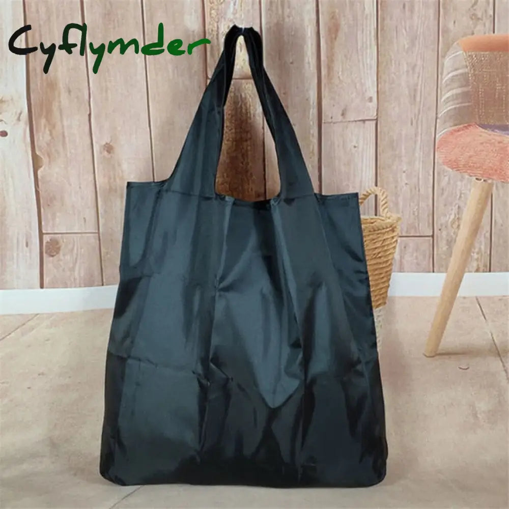 Big Eco-Friendly Folding Shopping Bag Reusable Portable Shoulder Handbag For Travel Grocery Fashion