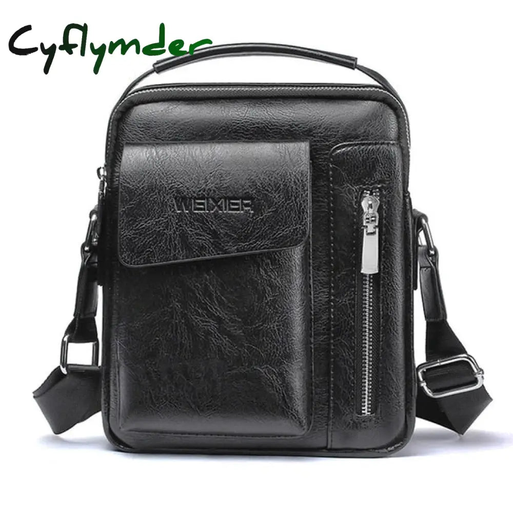 Casual Men Shoulder Bag Vintage Crossbody Bags High Quality Male Pu Leather Handbag Capacity