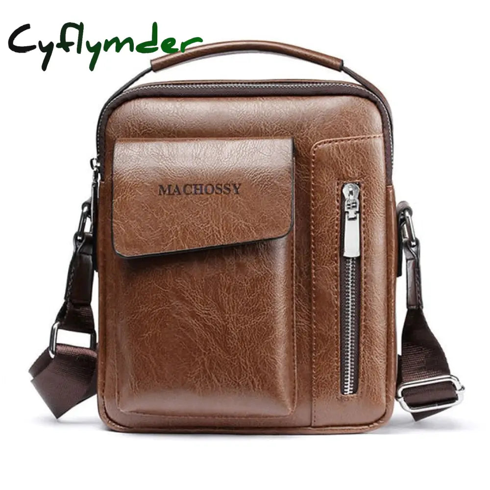 Casual Men Shoulder Bag Vintage Crossbody Bags High Quality Male Pu Leather Handbag Capacity