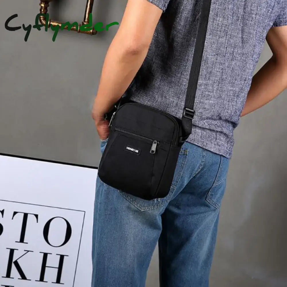 Casual Retro Business Bag High Capacity Canvas Outdoor Simple Version Shoulder Diagonal Package For