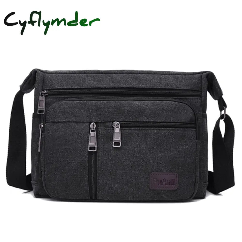 Casual Retro Business Bag High Capacity Canvas Outdoor Simple Version Shoulder Diagonal Package For