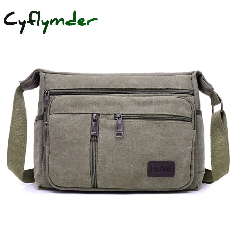 Casual Retro Business Bag High Capacity Canvas Outdoor Simple Version Shoulder Diagonal Package For
