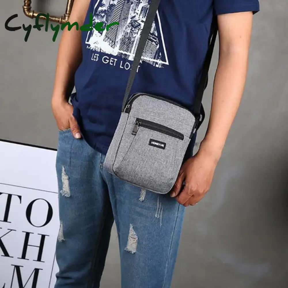 Casual Retro Business Bag High Capacity Canvas Outdoor Simple Version Shoulder Diagonal Package For