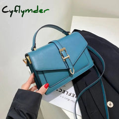 Ceavni Armpit Sling Handbags Solid Color Women Pu Leather Shoulder Bags Simple Messenger For Blue /