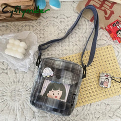 Cute Japanese Canvas Bag Female New Harajuku Student Messenger Korean Cartoon Women Shoulder Small