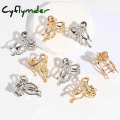 Cyflymder 1/2Pcs Princess Head Mini Small Bow Clip Metal Hair Accessories Broken Bangs Side Summer