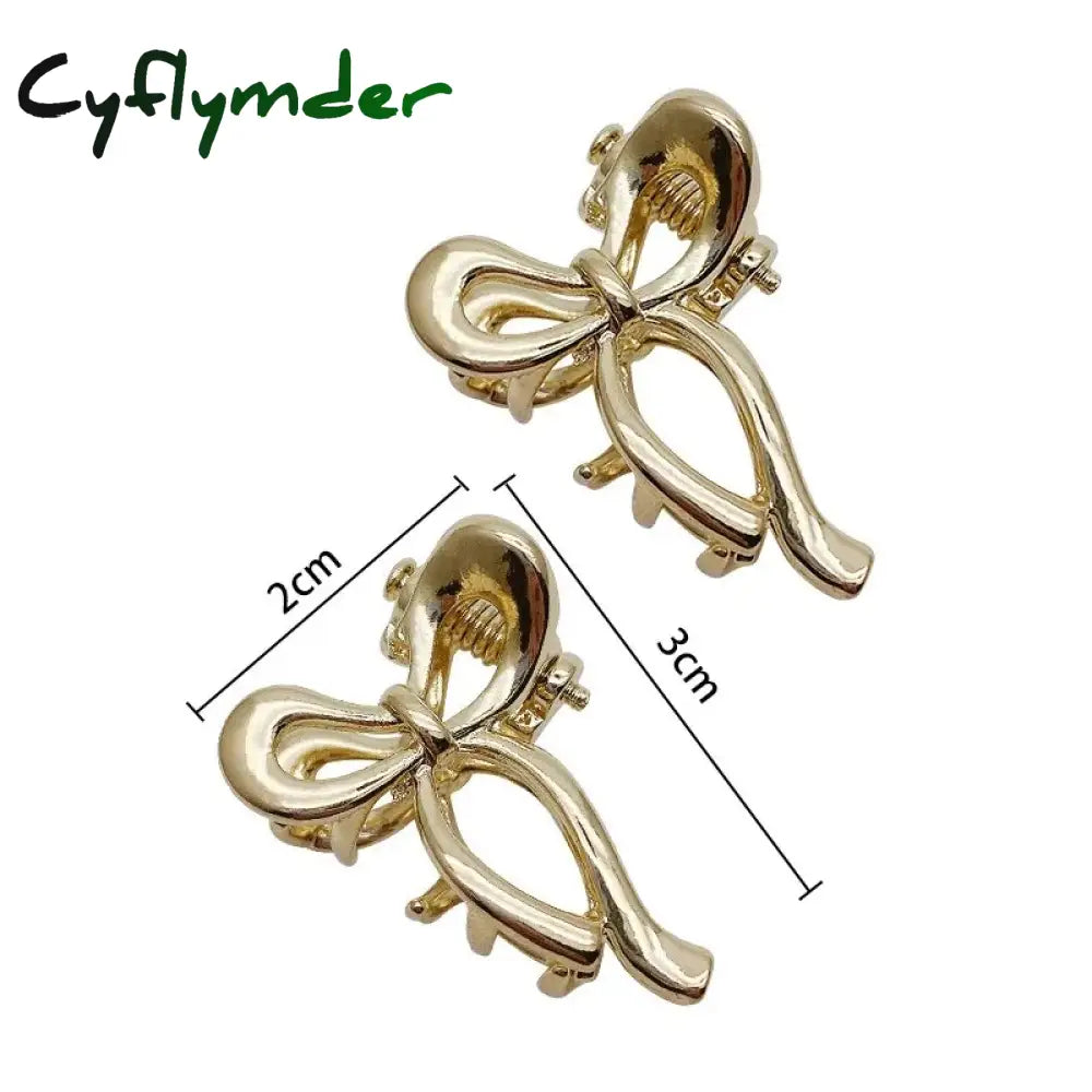 Cyflymder 1/2Pcs Princess Head Mini Small Bow Clip Metal Hair Accessories Broken Bangs Side Summer