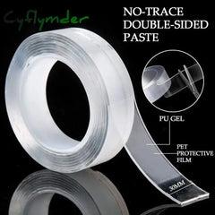 Cyflymder 1/3/5m Nano Tape Double-Sided Adhesive Tape Traceless Waterproof Tape For Bathroom Kitchen Sink Tap Gel