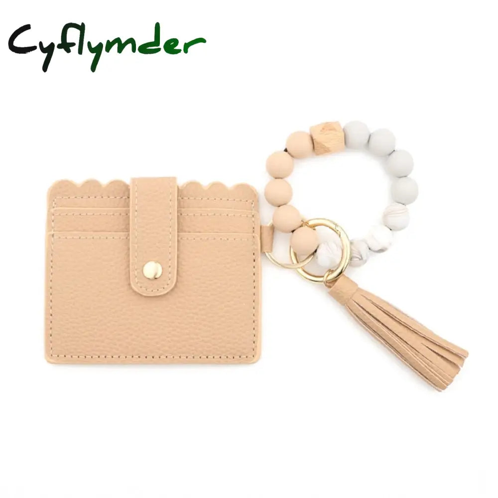 Cyflymder 1 Pc 8 Colors Fashion Women Bracelets Card Holder Leopard Female Business Case Wristband