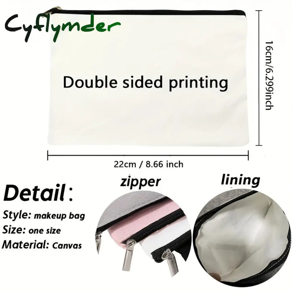 Cyflymder 1 Pc Teacher Love Inspire Print Cosmetic Bag Women Makeup Pouch Travel Toiletry Organizer