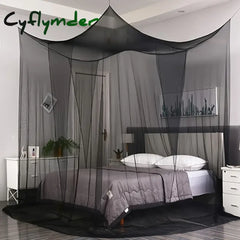 Cyflymder 1 PCS Extra large Mosquito net with 4 openings Durable Canopy Mosquito Net - Perfect for any Size Beds &