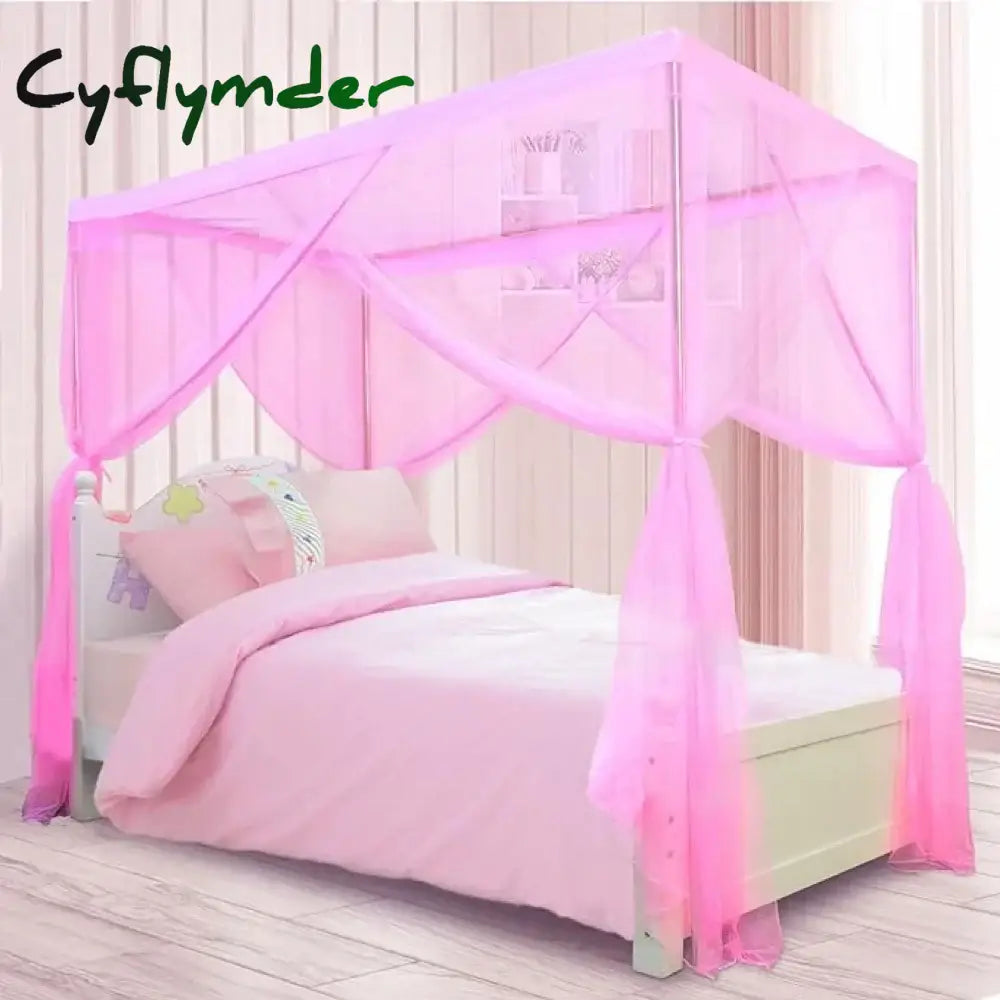 Cyflymder 1 PCS Extra large Mosquito net with 4 openings Durable Canopy Mosquito Net - Perfect for any Size Beds &