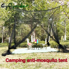 Cyflymder 1 PCS Extra large Mosquito net with 4 openings Durable Canopy Mosquito Net - Perfect for any Size Beds &