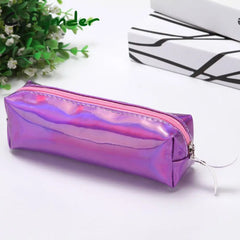 Cyflymder 1 Pcs Kawaii Pencil Case Laser Girl’s Heart Is Simple School Box Pencilcase Bag