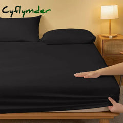 Cyflymder 1 Piece of Solid Color Matte Bed Sheet Solid Color Bed Cover for Bedroom Bedding (excluding Pillowcases)