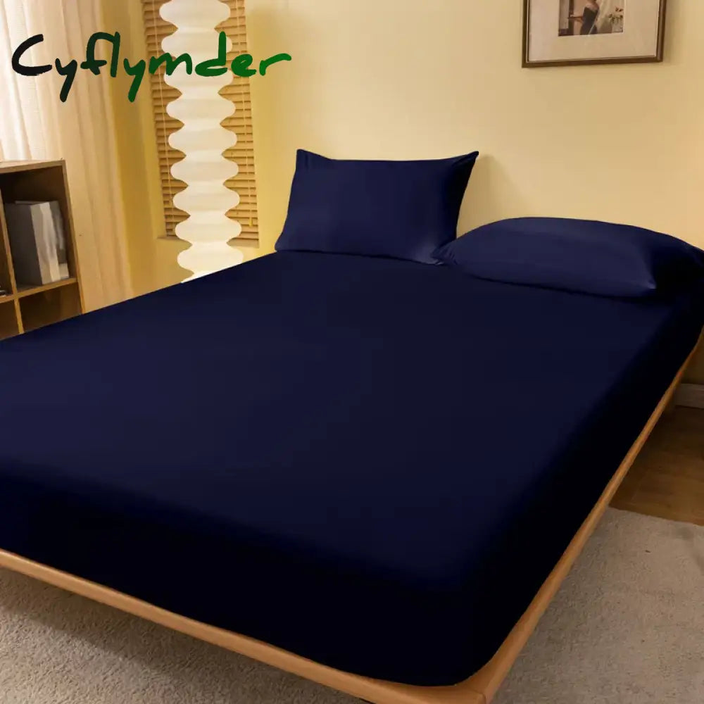 Cyflymder 1 Piece of Solid Color Matte Bed Sheet Solid Color Bed Cover for Bedroom Bedding (excluding Pillowcases)