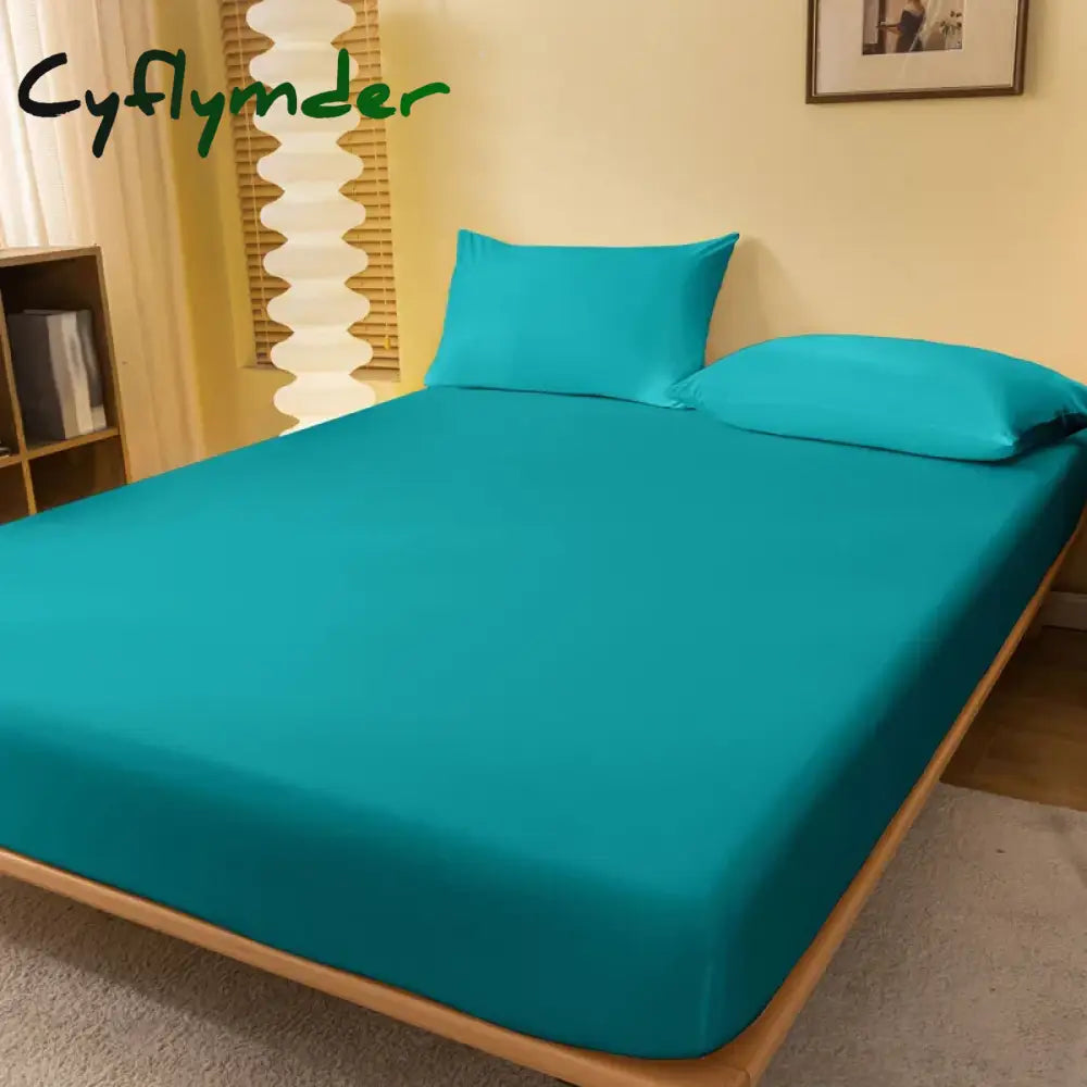 Cyflymder 1 Piece of Solid Color Matte Bed Sheet Solid Color Bed Cover for Bedroom Bedding (excluding Pillowcases)