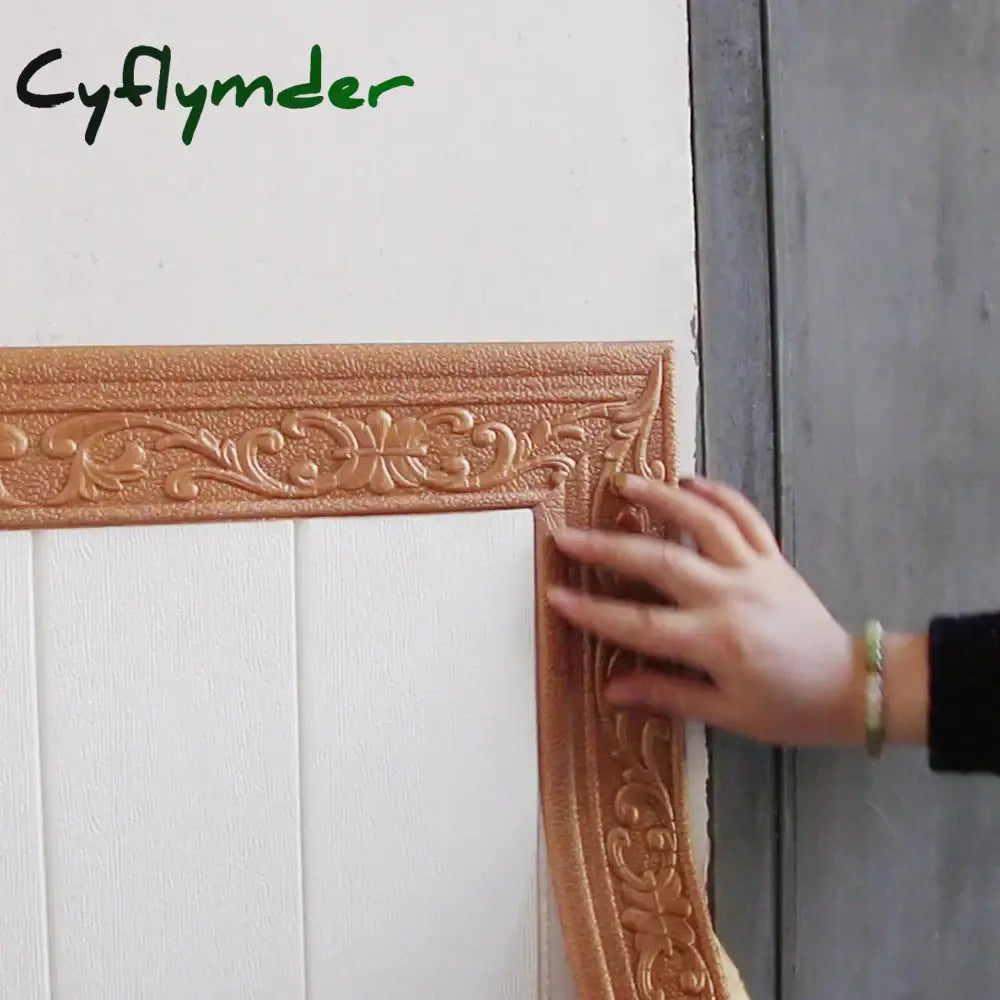 Cyflymder 10/2.3meter Home Stickers Self Adhesive Waterproof Wall Trim Line Skirting Border Room Decoration Bedroom