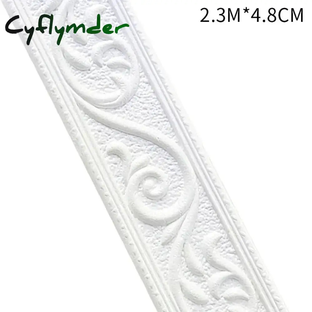 Cyflymder 10/2.3meter Home Stickers Self Adhesive Waterproof Wall Trim Line Skirting Border Room Decoration Bedroom