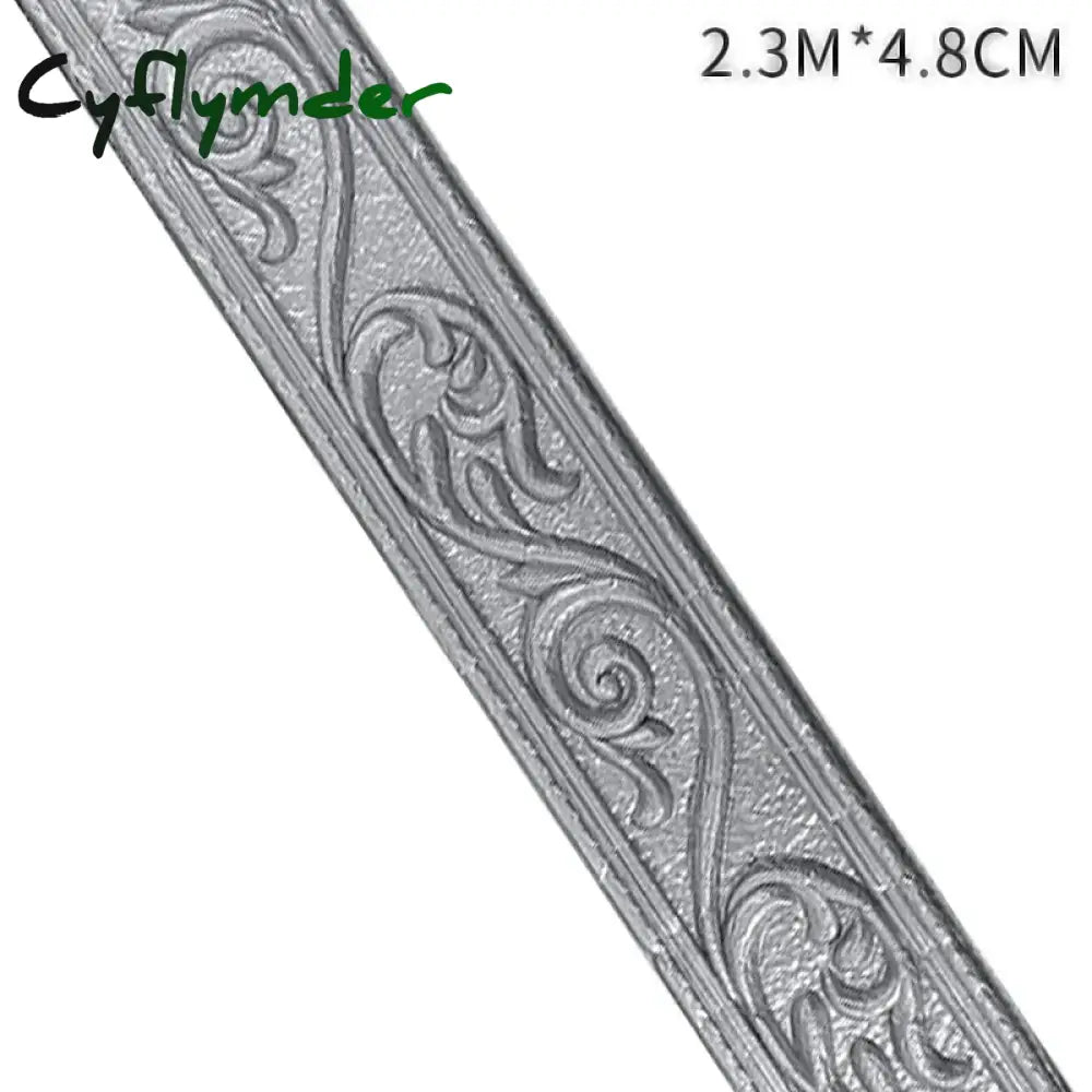 Cyflymder 10/2.3meter Home Stickers Self Adhesive Waterproof Wall Trim Line Skirting Border Room Decoration Bedroom