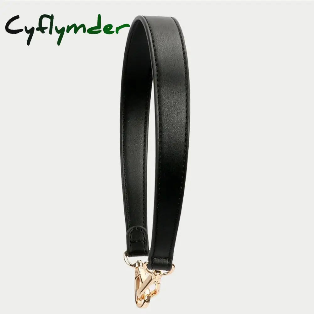 Cyflymder 100% Genuine Leather Bag Strap Handbags Handles For Handbag Short Purse Golden Buckle