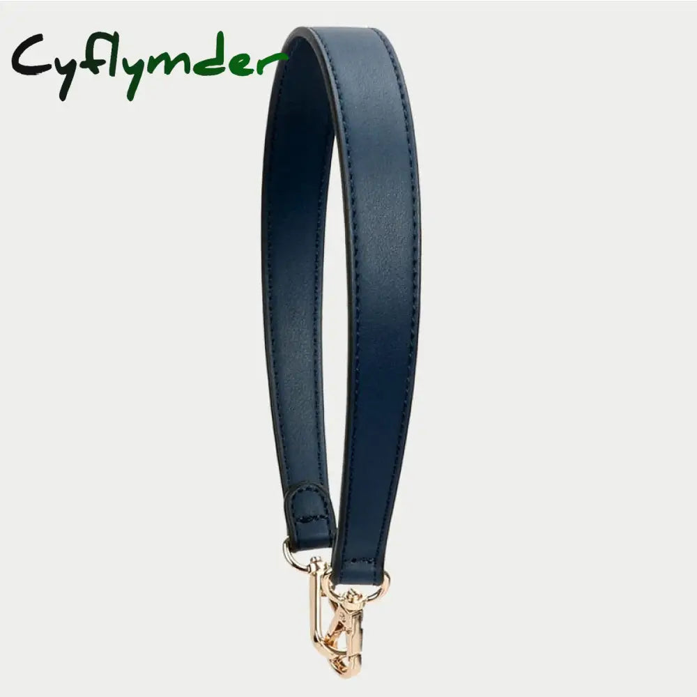 Cyflymder 100% Genuine Leather Bag Strap Handbags Handles For Handbag Short Purse Golden Buckle