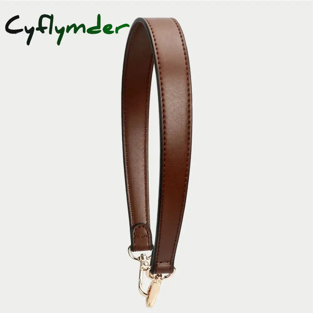 Cyflymder 100% Genuine Leather Bag Strap Handbags Handles For Handbag Short Purse Golden Buckle