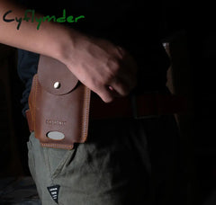 Cyflymder 100% Genuine Leather Waist Belt Cellphone Bag For Men Male Vintage Travel Sport Portable