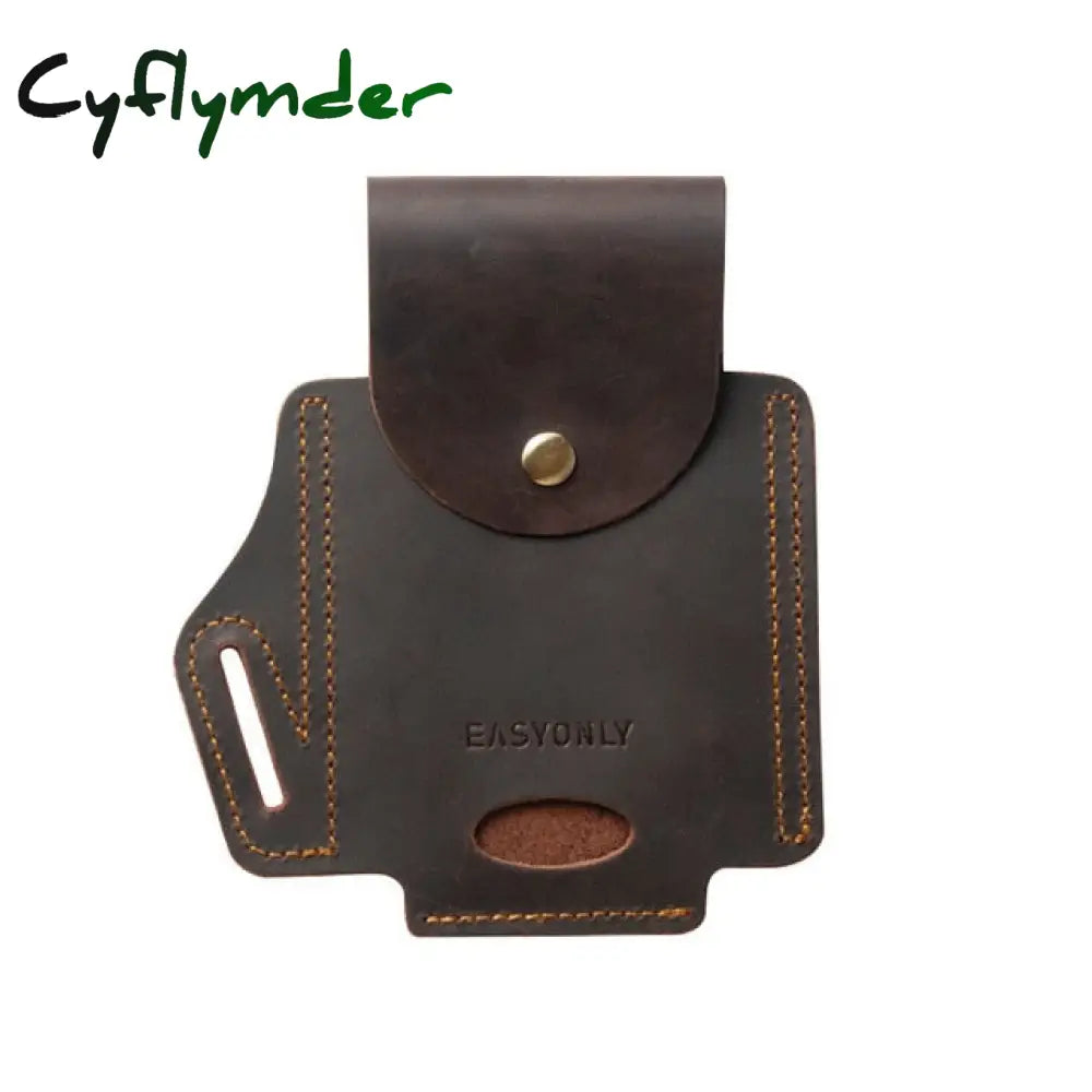 Cyflymder 100% Genuine Leather Waist Belt Cellphone Bag For Men Male Vintage Travel Sport Portable