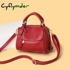 Cyflymder 100% Genuine Leather Women Shoulder Bags Fashion Luxury Handbags Women’s Bag Designer