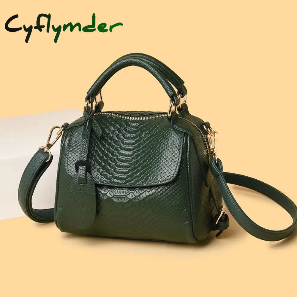 Cyflymder 100% Genuine Leather Women Shoulder Bags Fashion Luxury Handbags Women’s Bag Designer