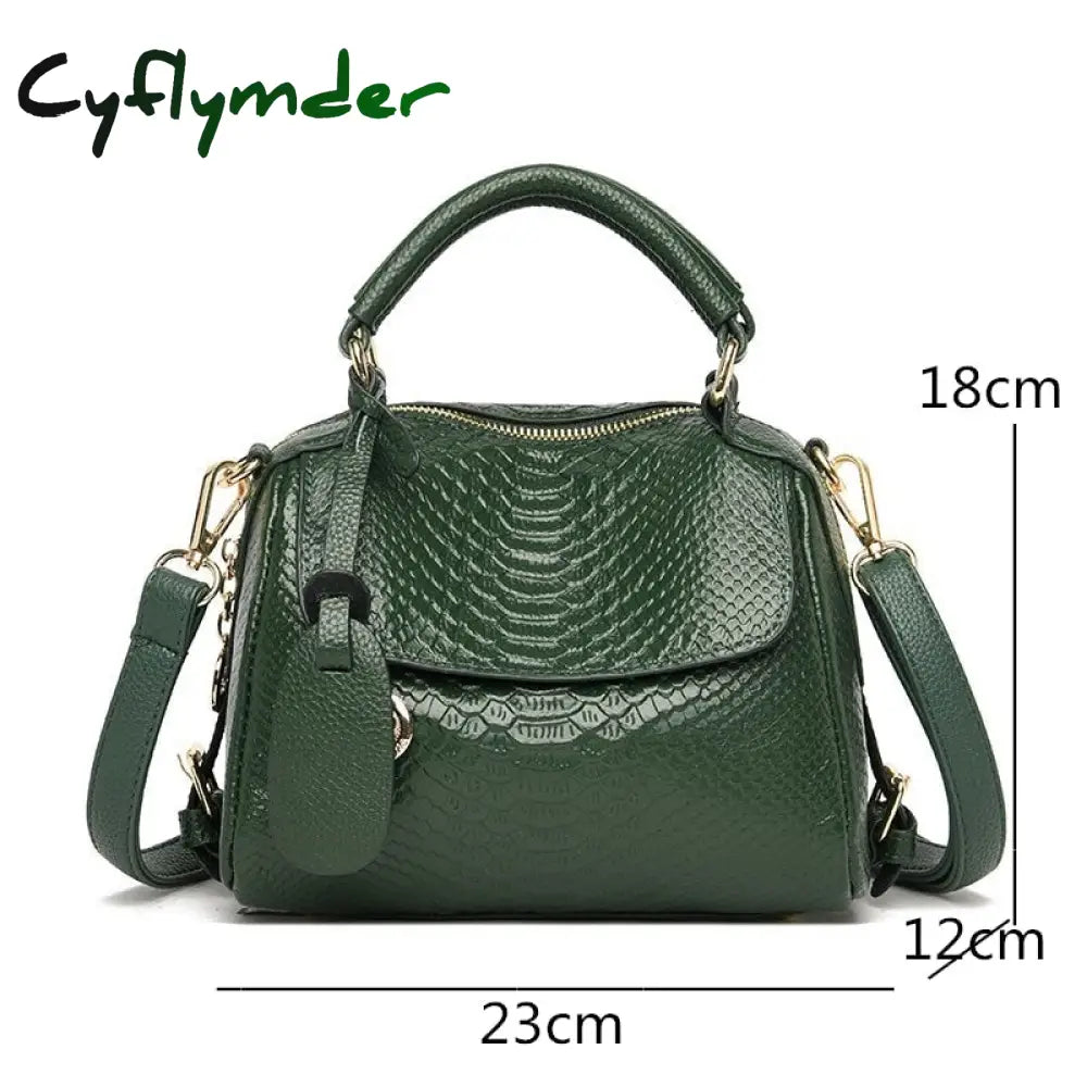 Cyflymder 100% Genuine Leather Women Shoulder Bags Fashion Luxury Handbags Women’s Bag Designer