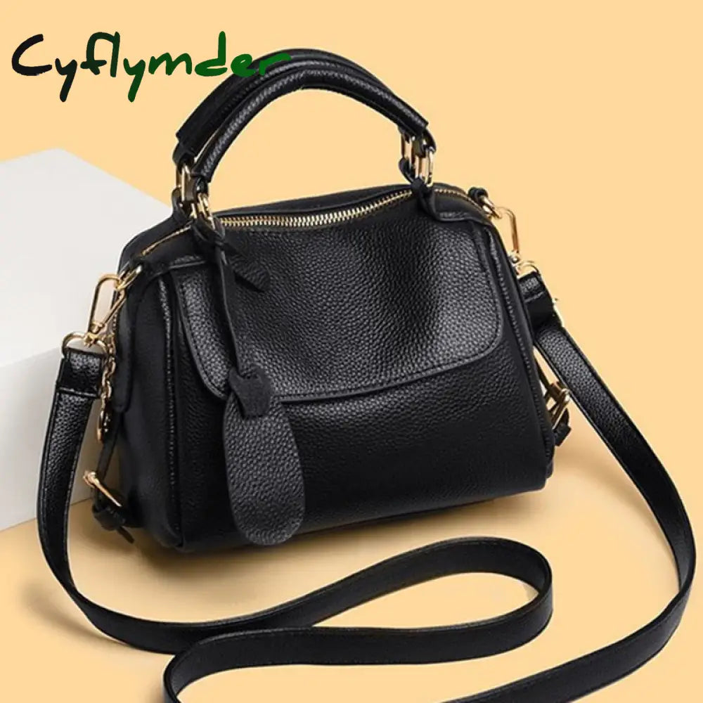 Cyflymder 100% Genuine Leather Women Shoulder Bags Fashion Luxury Handbags Women’s Bag Designer