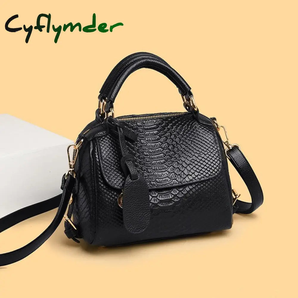 Cyflymder 100% Genuine Leather Women Shoulder Bags Fashion Luxury Handbags Women’s Bag Designer