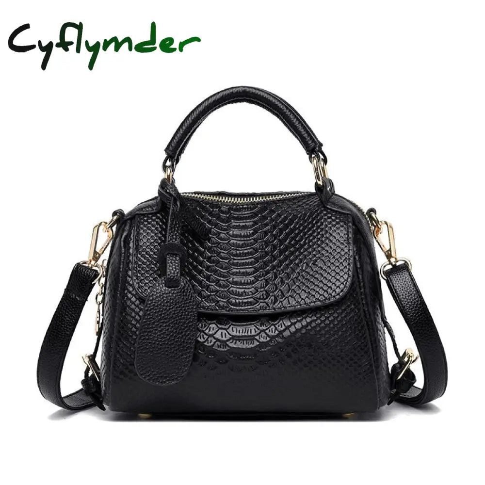 Cyflymder 100% Genuine Leather Women Shoulder Bags Fashion Luxury Handbags Women’s Bag Designer