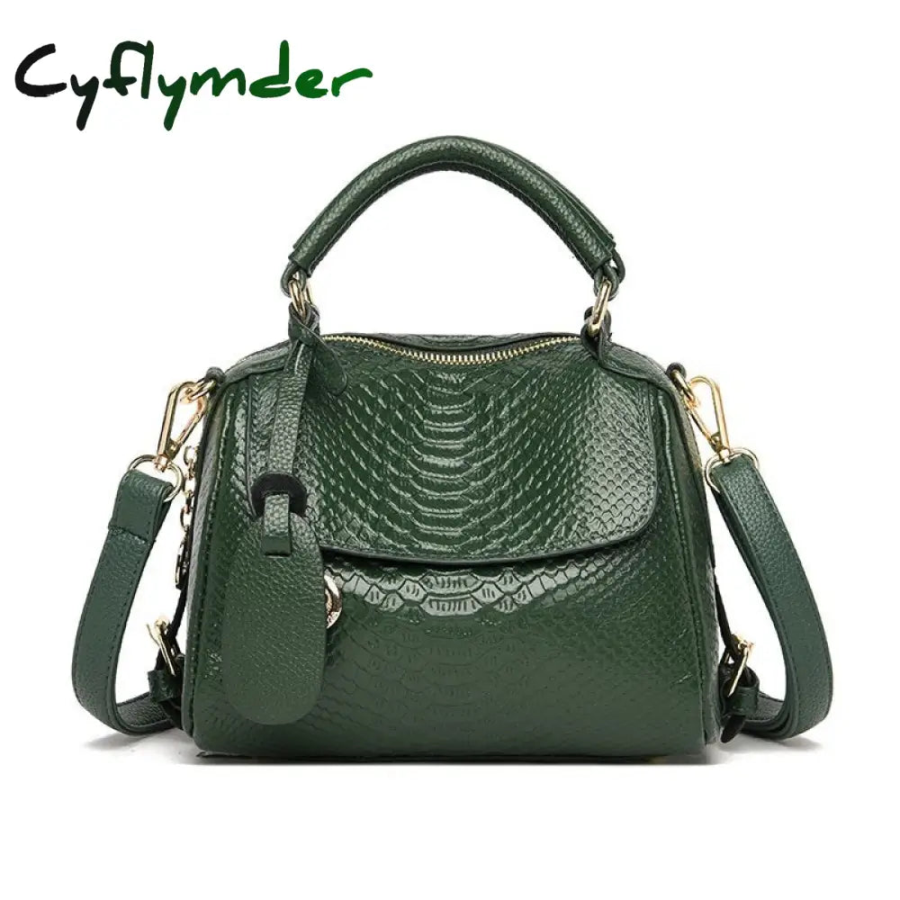 Cyflymder 100% Genuine Leather Women Shoulder Bags Fashion Luxury Handbags Women’s Bag Designer