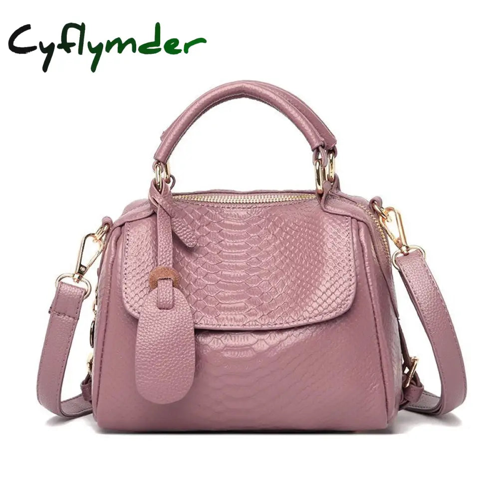 Cyflymder 100% Genuine Leather Women Shoulder Bags Fashion Luxury Handbags Women’s Bag Designer