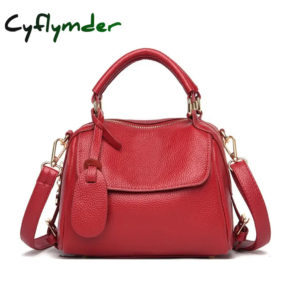 Cyflymder 100% Genuine Leather Women Shoulder Bags Fashion Luxury Handbags Women’s Bag Designer