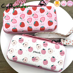 Cyflymder 12Cm*26Cm*5Cm Fruits Portable Shoulder Strap Lanyard Travel Storage Bag For Nintendo