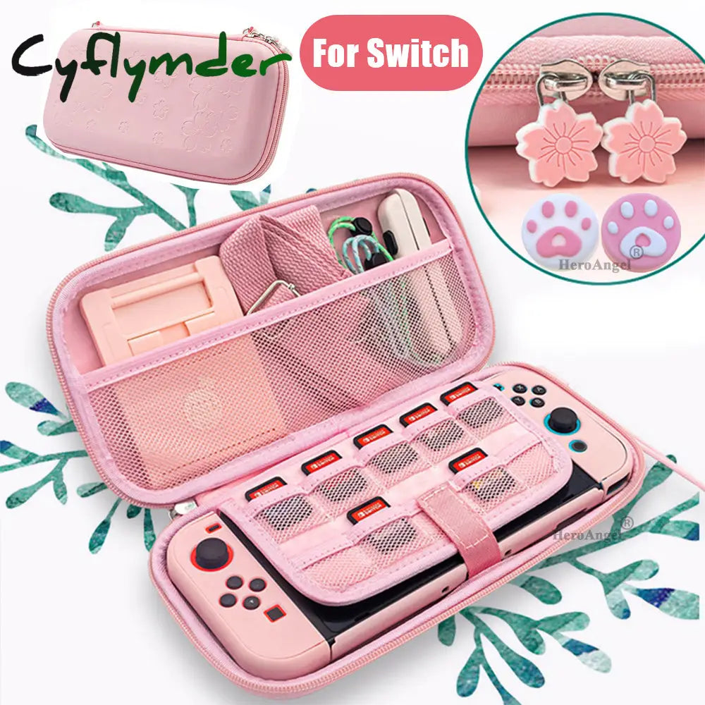 Cyflymder 12Cm*26Cm*5Cm Fruits Portable Shoulder Strap Lanyard Travel Storage Bag For Nintendo