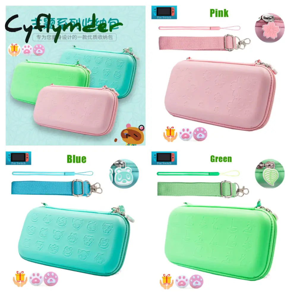 Cyflymder 12Cm*26Cm*5Cm Fruits Portable Shoulder Strap Lanyard Travel Storage Bag For Nintendo